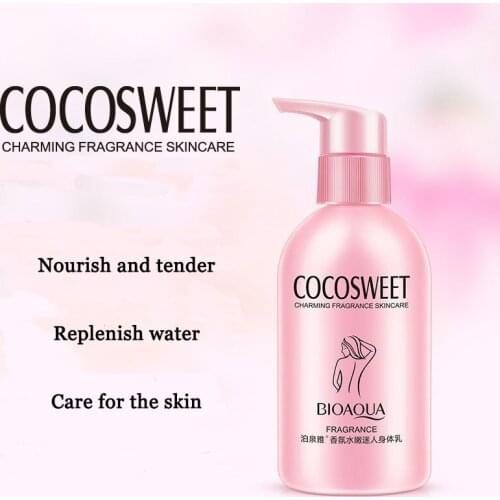 BIOAQUA 250ml Fragrant Moisturizing Body Lotion Hydration Oil Control Nourish Firming Skin Whitening Body Cream Skin Care