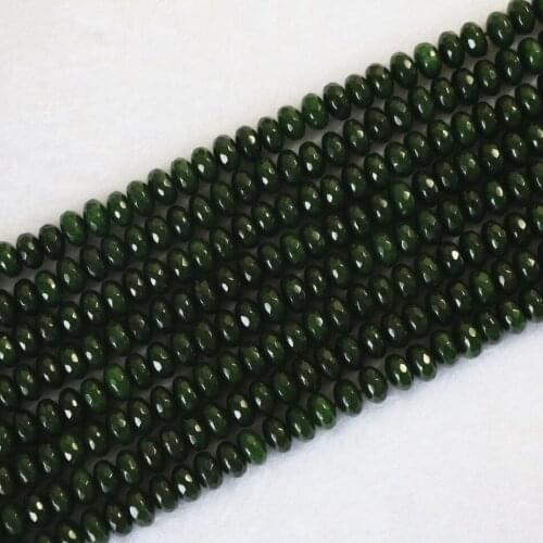 Natural malaysia jades stone chalcedony 2X4mm 4X6mm 5X8mm charms abacus faceted loose beads diy jewelry B153