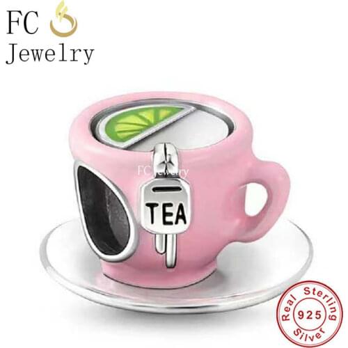 FC Jewelry Fit Original Charm Bracelet 925 Sterling Silver Friends Central Perk Coffee Shop Bead For Making Women Berloque 2021