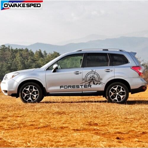 Compass Forester Graphics Sticker Car Body Decor Decals For Subaru Forester AT MT Off Road Styling Auto Door Side Stickers