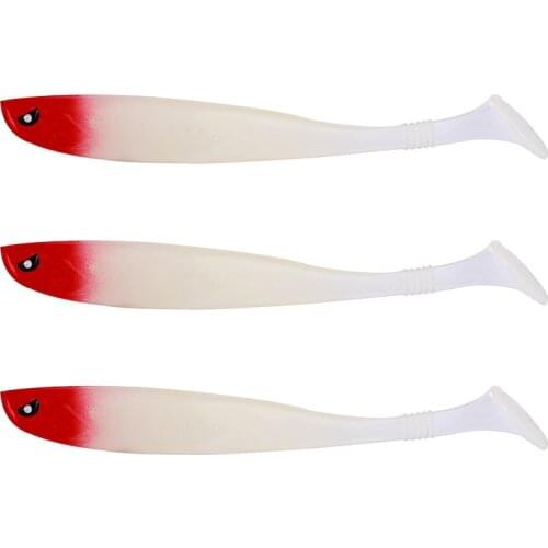 Simulation Soft Fishing Bait 3 PCS Luya Fake Rubber Bait Set Glow in Dark 13cm Long Artificial Fish Lure MC889