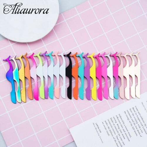 Makeup False Eyelashes Tweezers Fake Eyelash Applicator Eyelash Extension Curler Nipper Auxiliary Clip Clamp Forceps Lash Tools