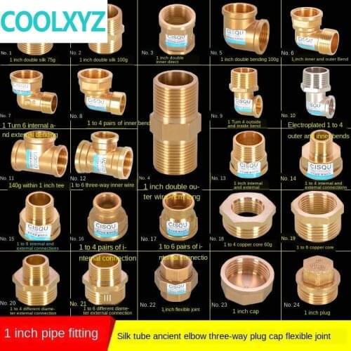 1 inch copper joint tee to 3/4 inch inner elbow to 1/2 inch outer teeth direct tube ancient double outer wire tube