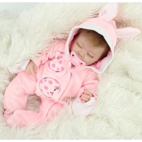 2020 Details About 16 Inch Handmade Lifelike Baby Soft Vinyl Girl Doll Reborn Newborn Dolls With Clothes US Toys For Children