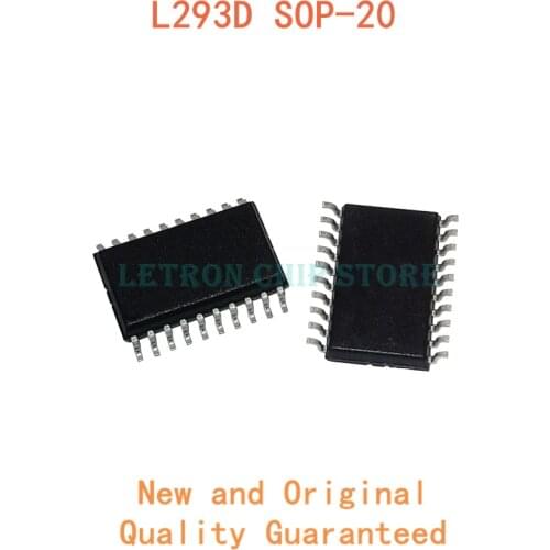 10PCS L293D SOP-20 L293DD SOP20 7.2MM SOIC-20 SOIC20 SMD new and original IC Chipset