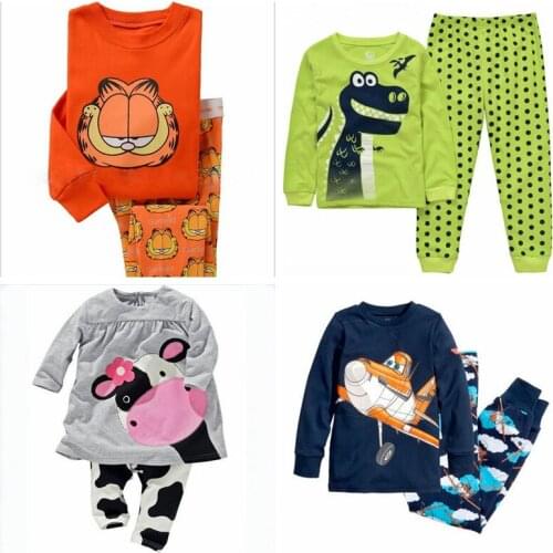 New Boys Girls Spring & Autumn Long Sleeve Baby clothes Homewear Kids Sleepwear Set Childrens Pajamas Underwear Sets