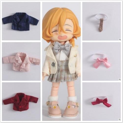 Doll clothes Ob11 baby clothes ob11 suit jacket shirt T-shirt coat waistcoat tie Bow tie pant Doll accessories