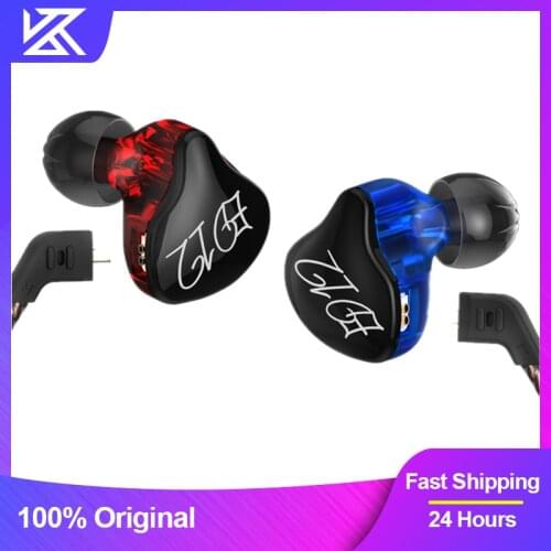 KZ ED12 Dynamic 1DD Wired Headphones Detachable Cable In Ear Earbuds Earphones With Microphone Audio Monitor HiFi Music Headset