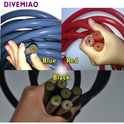 10Meter Wholesale OD 16mm rubber tube spearfishing band sling BLUE RED BLACK 16mm nature pure latex speargun rubber tube
