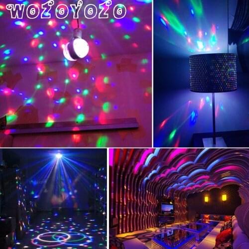 RGB Led Bulb Stage Light E27 85-265V Lamps Magic Auto Rotating DJ Disco Christmas Lighting Colorful lamp Party Dance KTV Bar