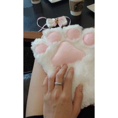 Lovely Cat Plush Female Winter Warm Gloves COSPLAY Niang of Cat Meat Ball Pad Performance Cat Claw Glove Toy