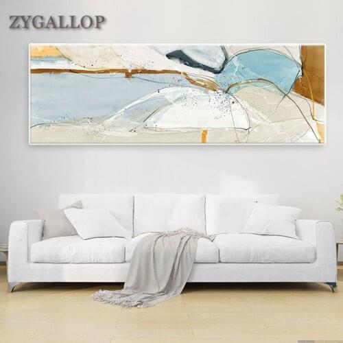 Nordic Abstract Watercolor- Canvas Painting Wall Art Posters Pictures for Living Room Decoration Large Wall Paintings Unframed