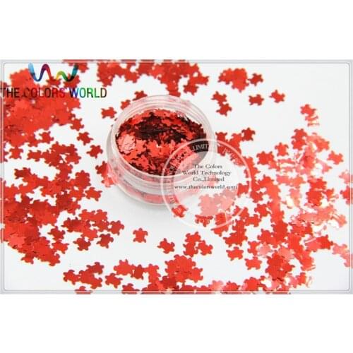 Solvent Resistant Solid Red Color Turtle Animal Shape Glitter for Nail Polish and DIY decoration 1Pack =50g