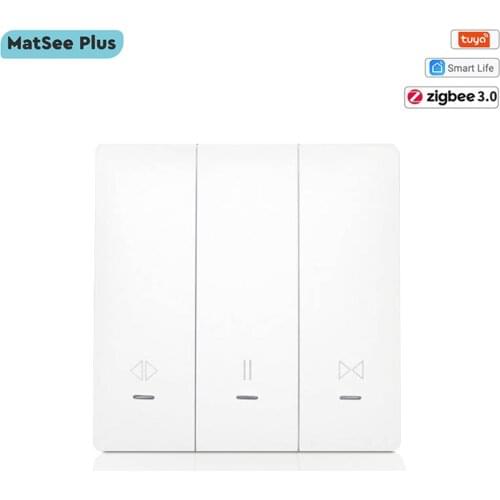 Tuya EU Zigbee Smart Curtain Switch Roller Shutter Switch Remote Control Works With Alexa Google Home