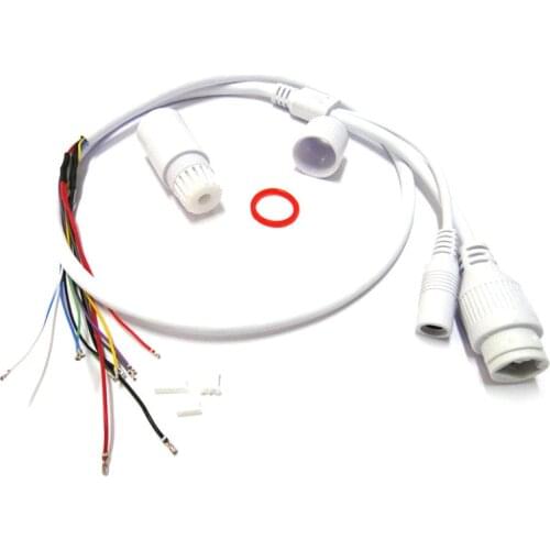 10pcs Waterproof POE LAN cable for CCTV IP camera board module with weatherproof connector