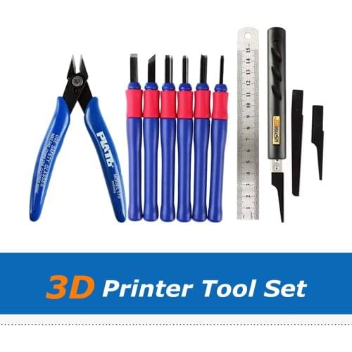 1set CNC FDM 3D Printer Parts Repair Knife Tool Kit Set 3D Printed Model Deburring Clean-Up Tools For Prusa I3 CR10 3D Printers