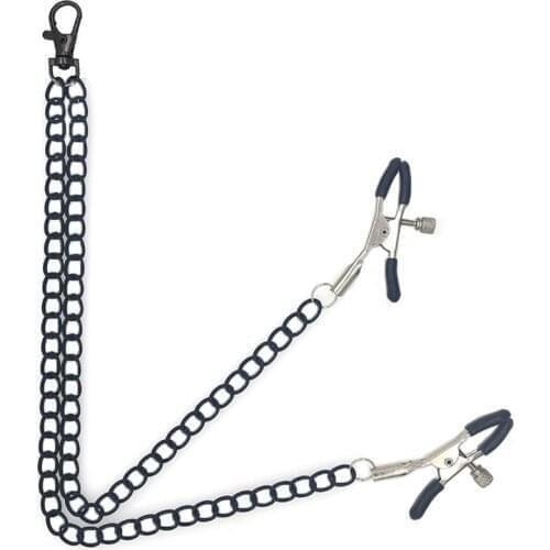 Nipple Clamps Metal Chain Milk Breast Nipple Clip Flirt Toys Adult Games For Couples Exotic Accessories