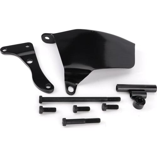 1 Set Aluminum Alternator Bracket Gloss Black Fits For SBC Chevy 350 Long Water Pump​ Gloss Black Car Accessories