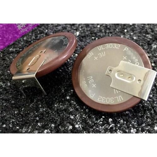 1PCS New Japan VL-3032/GUFN 3V rechargeable battery VL3032 button battery with soldered feet