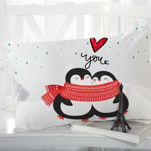 1pc Animal Cartoon Pillow cover Pillow case Bedding Pillowcase Pillowcovers decorative 3D Print for children kids baby LOVE