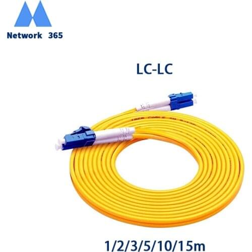 10pcs 1/2/3/5/10/15m LC/UPC-LC/UPC Fiber Patch Cord FTTH Fiber Cable Duplex Single Mode