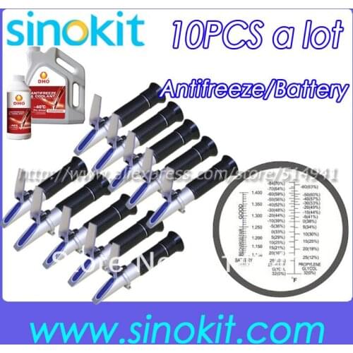 10pcs Per Lot Promotional Cheaper Antifreeze Black Grip Refractometer RHA-200ATC