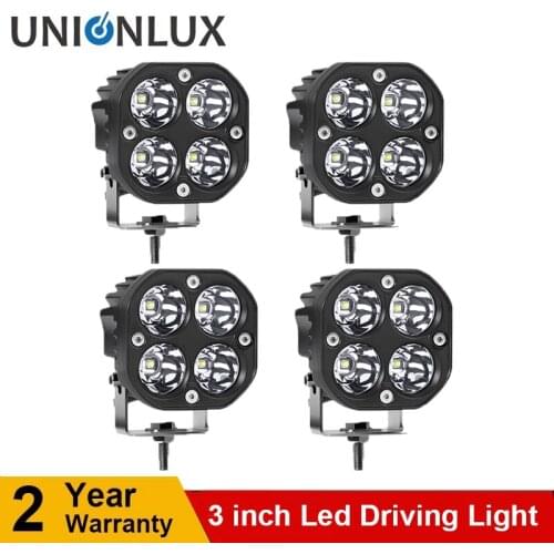 3 Inch 40W White LED Work Light Square LED Driving Lamp Offroad Fog Lamp For Auto Pickup Truck SUV ATV 12V 24V