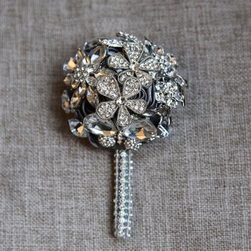 5pcs/lot Diamond wedding corsage flower for groom boutonninere groom groomfriends best man corsage wedding decoration