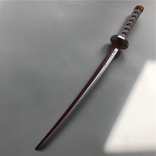 80cm Kimetsu no Yaiba Sword Weapon Demon Slayer Tsuyuri Kanawo Cosplay Sword 1:1 Anime Ninja Knife wood toy