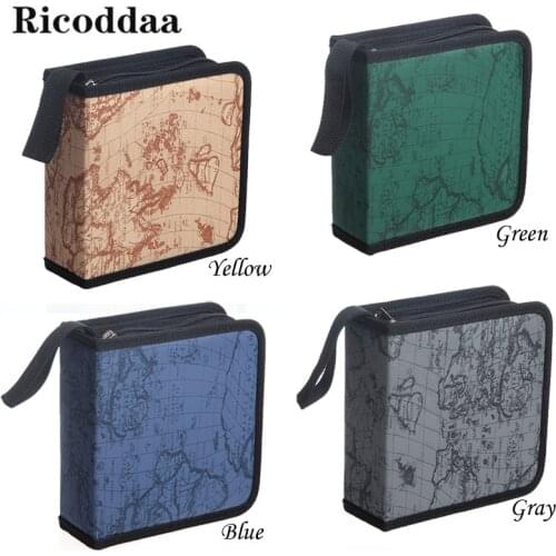 40pcs Disc CD DVD Capacity Case Storage Holder Carry Case Organizer Sleeve Wallet Cover Bag Box CD DVD Storage Cover Accessory