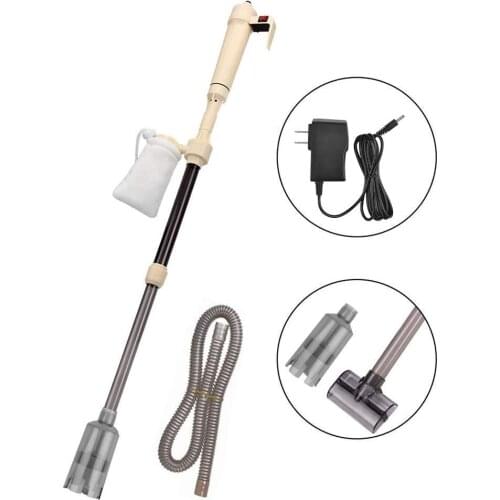 Electric Fish Tank Gravel Cleaner Aquarium Filter Siphon Kit for Aquarium Vacuum Gravel Cleaner with Durable Filter Bag