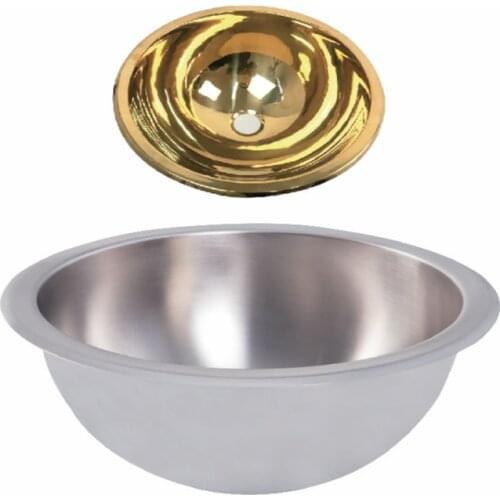 RV Caravan Camper Boat SS Round Hand Wash Basin Kitchen Sink ¢265*120mm GR-577