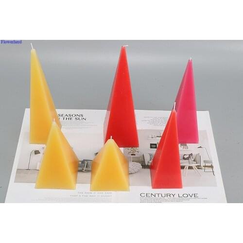 Pyramid Square Pointed Cone Plastic Candle Mold Round Triangle Pointed Candle Mould Send Free Candle Wick Candele Making