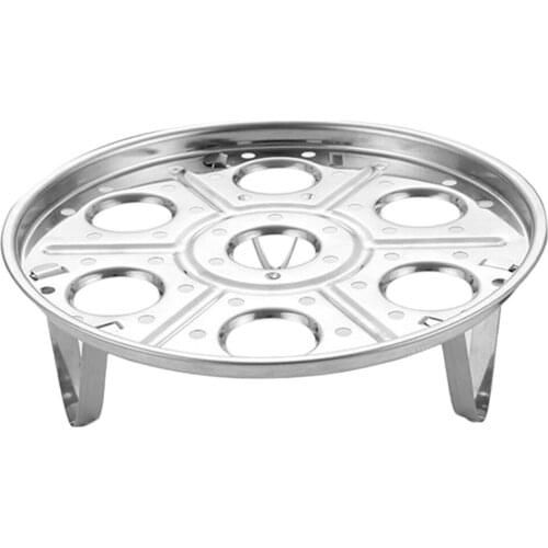 Stainless Egg Steamer Rack for Pressure Cooker & Egg Slicer, Silver, 6cm 8cm Height
