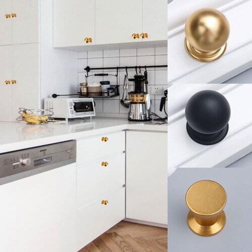 Simple Cabinet Knob Gold Small Drawer Pull Single-Hole Aluminum Kitchen Handle Hardware Handles Cupboards Closet Knob