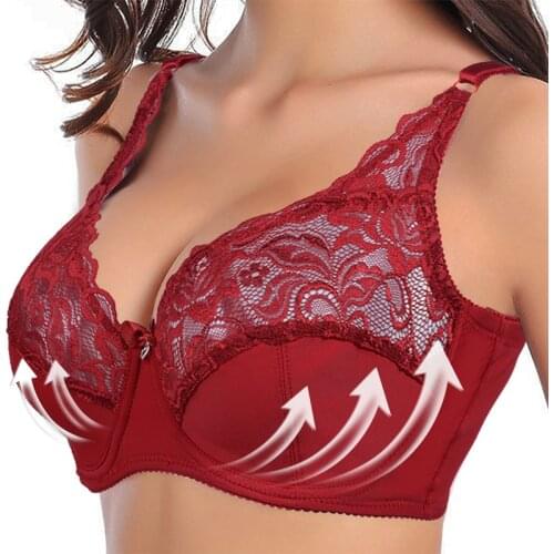 Plus Size bra push up sexy underwear Top women Lace Womens tube top bh comfort bralette Ultrathin Transparent Female lingerie