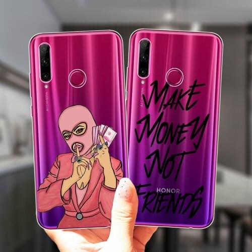 For Huawei Honor 20 Lite 30 10i 20i 30i 9X 8X 10X Mate 10 20 Lite Pro Case MAKE MONEY Not Friends Kash Afro Girl Silicone Cover