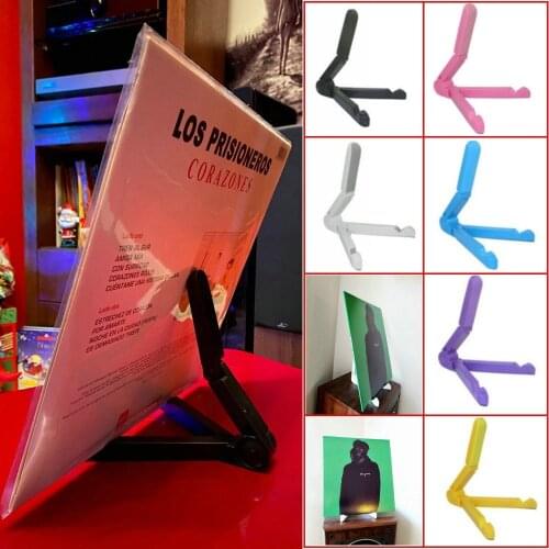 Foldable Desgin Turntable Holder for Record Display / LP Vinyl Turntable Stand/White,Black,Yellow,Blue,Pink,Purple