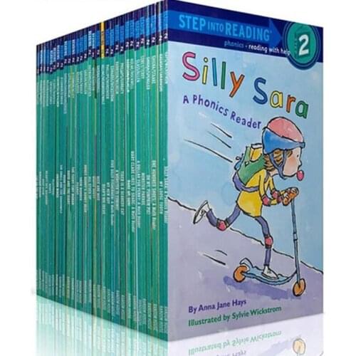 4-12 year Childrens English Learning textbook early education book english Picture Books Step into Reading grade 2 30 books/set
