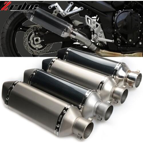 Universal motorcycle modified muffler carbon fiber exhaust pipe For HONDA CBR600 F2,F3,F4,F4i SPORT/F CBR 600 CBR600F CBR600RR