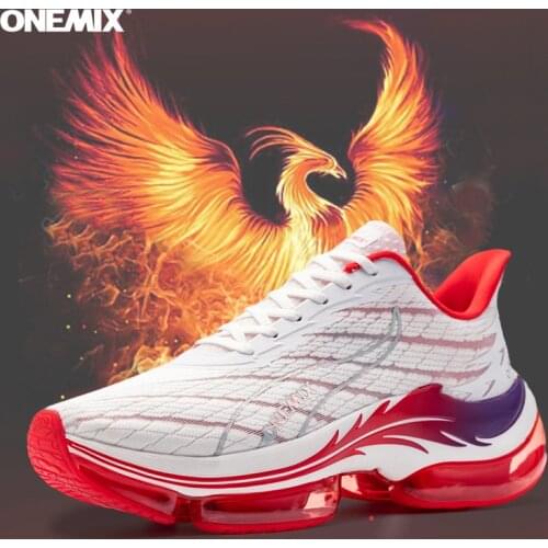 ONEMIX Womens Sports Sneakers Autumn 2021 Air Cushion Mesh Breathable Deodorization Adult Fashion Outdoor Walking Running Shoes