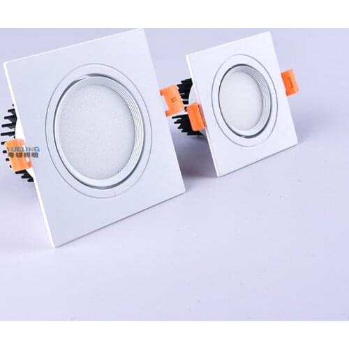 1pcs square Dimmable Led downlight light cob Ceiling Spot Light 7W 9W 12W ac85-265V ceiling recessed Lights Indoor Lighting