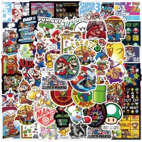 10/30/50PCS Funny Game Cartoon Stickers Phone Snowboard Laptop Luggage Fridge Fun for Graffiti Waterproof Sticker Decal Kid Toy