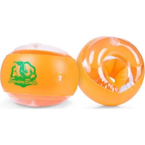 Childrens swimming arm ring Orange adult swimming ring arm ring Thickened inflatable multi-airbag swimming sleeves