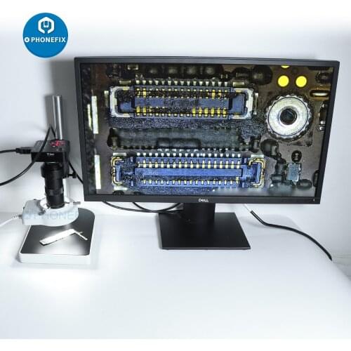 HD 1080P 38MP HDMI USB Electronic Digital Video Industrial Microscope Camera 130X C Mount Len 56 LED Light Soldering Microscopio
