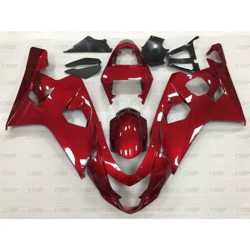 GSXR 600 2004 - 2005 K4 Fairings GSXR750 04 Fairing GSX R 600 2005 Black Red Plastic Fairings