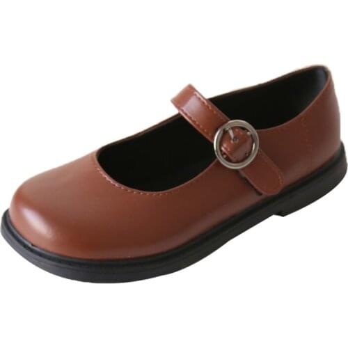 Uniform Jk Shoes Female Ins Retro British Style Korean Version of the Wild Soft Girl Lo Shoes Japanese Jk Unifor