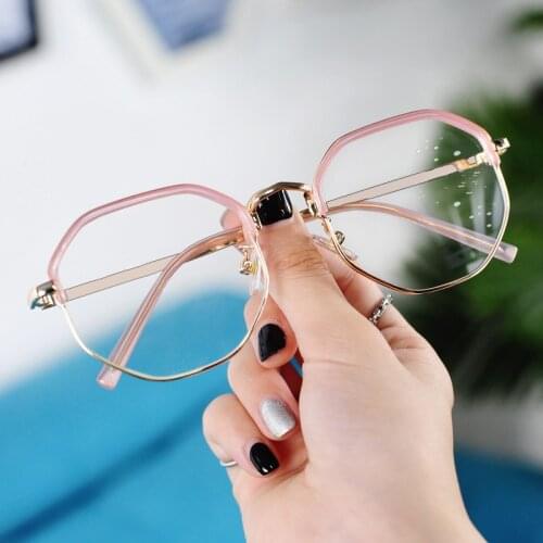 Korean Office Anti Blue Light Glasses Computer Women Blue Blocking Gaming Big Size Men Eyeglasses Frame