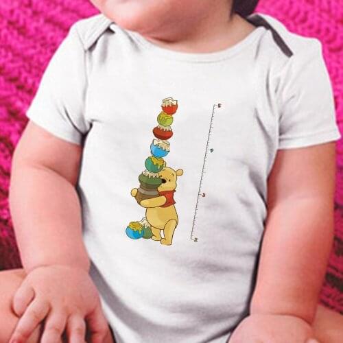 Summer Newborn Baby Boy Girl Short Sleeve Winnie the Pooh and the Honey Rompers Infant Jumpsuit Cute Baby Clothes One Piece
