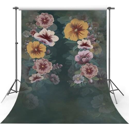 Mehofond Photography Background Dark blue Floral Girls Princess Newborn Kids Adult Portrait Backdrop Photocall Photo Studio Prop